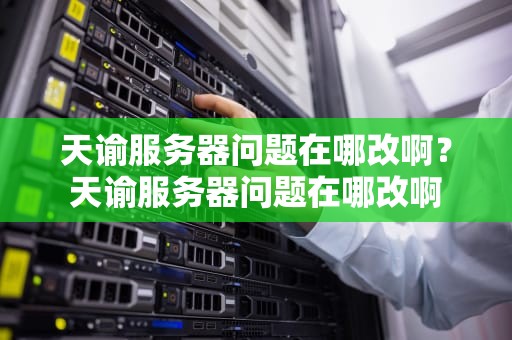 天谕服务器问题在哪改啊？天谕服务器问题在哪改啊