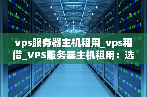 vps服务器主机租用_vps租借_VPS服务器主机租用：选择与优化的全面指南