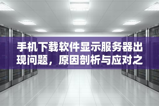 手机下载软件显示服务器出现问题，原因剖析与应对之策，手机下载软件显示服务器出现问题怎么办