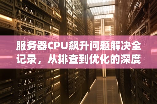 服务器CPU飙升问题解决全记录，从排查到优化的深度剖析，服务器cpu飙升问题解决过程视频