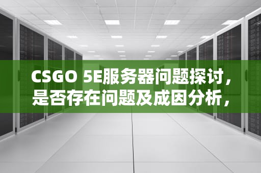 CSGO 5E服务器问题探讨，是否存在问题及成因分析，5e服务器差