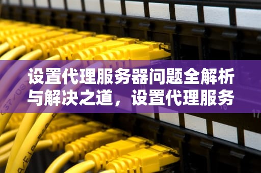 设置代理服务器问题全解析与解决之道，设置代理服务器问题解决方法