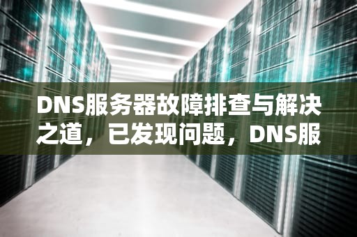DNS服务器故障排查与解决之道，已发现问题，DNS服务器未响应，发现dns存在服务问题上不了网