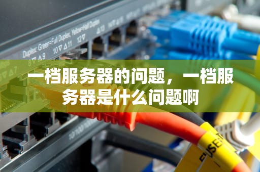 一档服务器的问题，一档服务器是什么问题啊