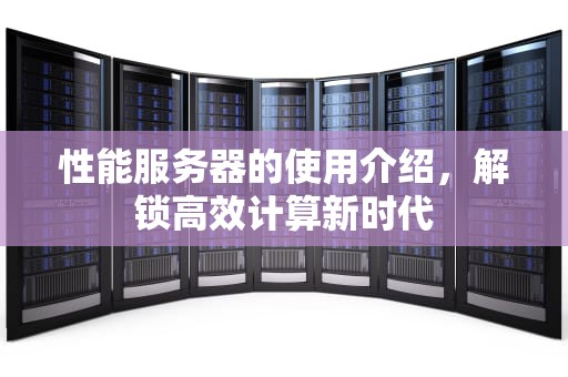 性能服务器的使用介绍，解锁高效计算新时代