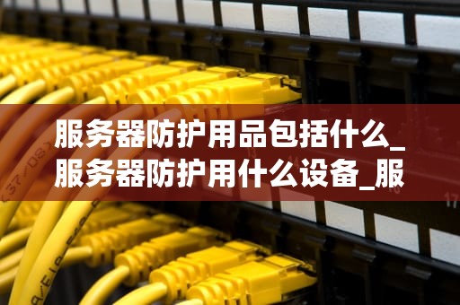 服务器防护用品包括什么_服务器防护用什么设备_服务器防护用品及其重要性