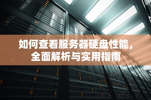 如何查看服务器硬盘性能，全面解析与实用指南