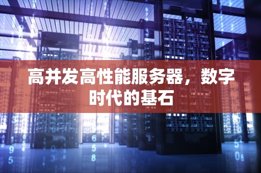 高并发高性能服务器，数字时代的基石