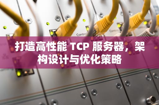 打造高性能 TCP 服务器，架构设计与优化策略
