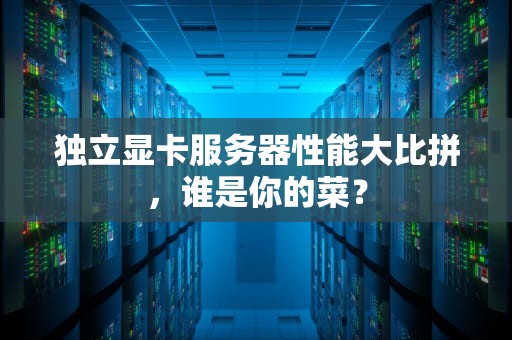 独立显卡服务器性能大比拼，谁是你的菜？