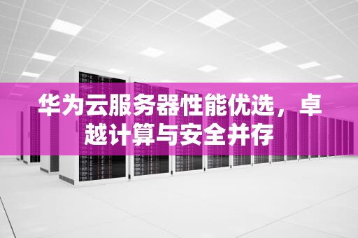 华为云服务器性能优选，卓越计算与安全并存