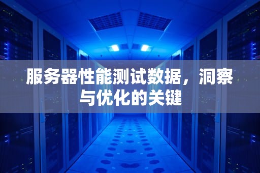 服务器性能测试数据，洞察与优化的关键