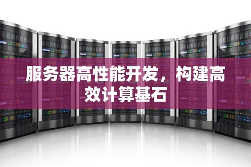 服务器高性能开发，构建高效计算基石