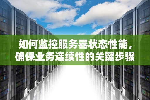 如何监控服务器状态性能，确保业务连续性的关键步骤