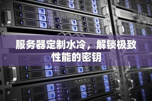服务器定制水冷，解锁极致性能的密钥