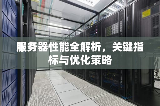 服务器性能全解析，关键指标与优化策略
