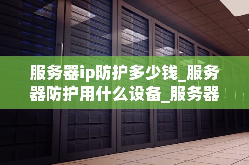 服务器ip防护多少钱_服务器防护用什么设备_服务器IP防护的重要性及其费用分析