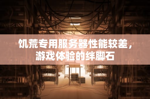 饥荒专用服务器性能较差，游戏体验的绊脚石