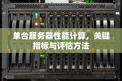 单台服务器性能计算，关键指标与评估方法