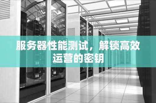 服务器性能测试，解锁高效运营的密钥