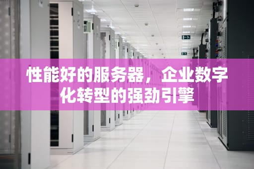 性能好的服务器，企业数字化转型的强劲引擎