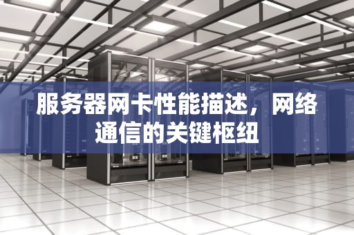 服务器网卡性能描述，网络通信的关键枢纽