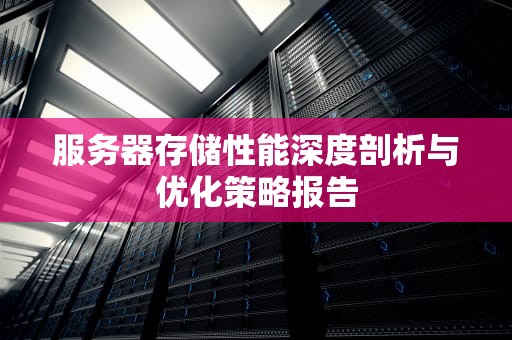 服务器存储性能深度剖析与优化策略报告
