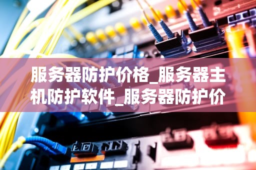 服务器防护价格_服务器主机防护软件_服务器防护价格的全面解析