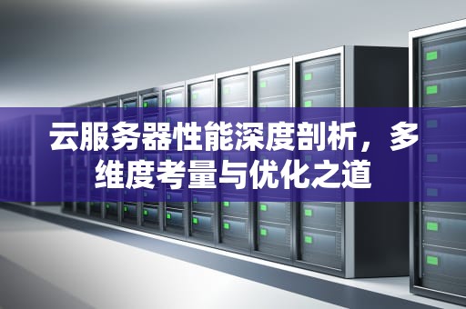 云服务器性能深度剖析，多维度考量与优化之道