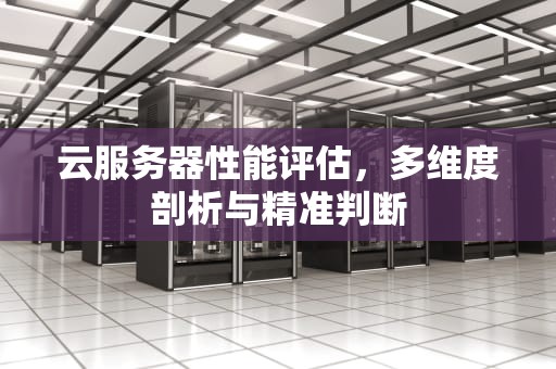 云服务器性能评估，多维度剖析与精准判断