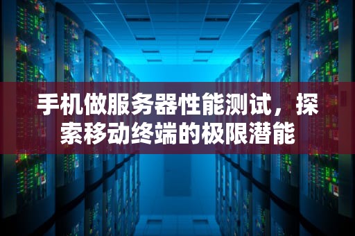 手机做服务器性能测试，探索移动终端的极限潜能