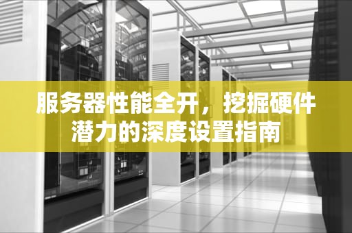 服务器性能全开，挖掘硬件潜力的深度设置指南