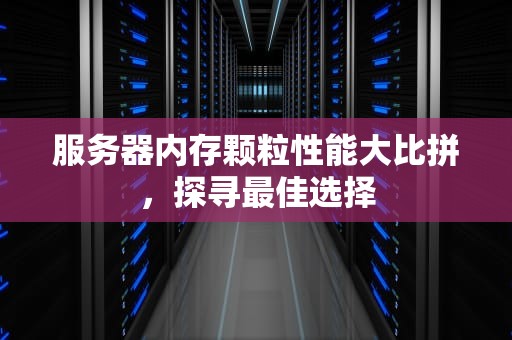 服务器内存颗粒性能大比拼，探寻最佳选择