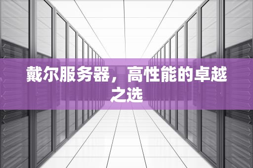 戴尔服务器，高性能的卓越之选
