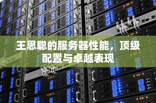 王思聪的服务器性能，顶级配置与卓越表现