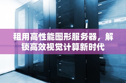 租用高性能图形服务器，解锁高效视觉计算新时代