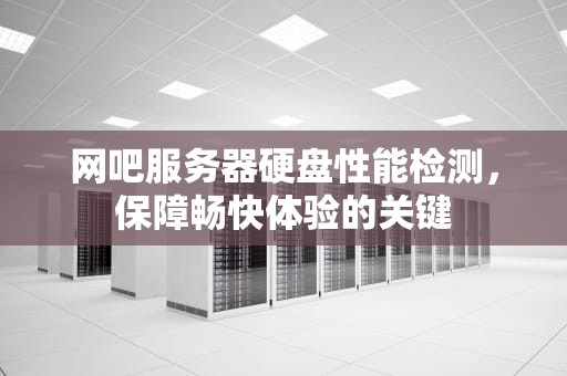 网吧服务器硬盘性能检测，保障畅快体验的关键