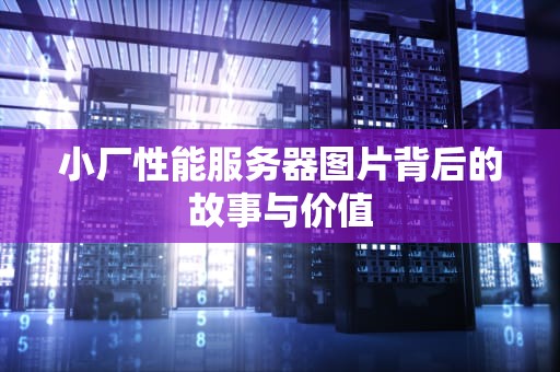 小厂性能服务器图片背后的故事与价值