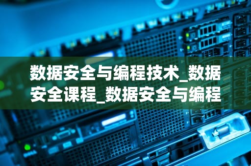 数据安全与编程技术_数据安全课程_数据安全与编程技术