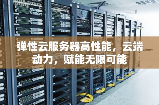 弹性云服务器高性能，云端动力，赋能无限可能