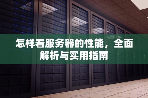 怎样看服务器的性能，全面解析与实用指南