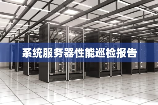 系统服务器性能巡检报告