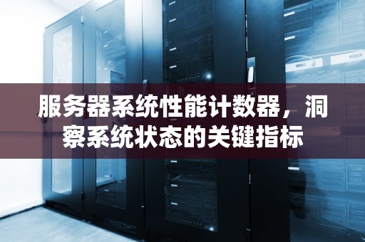 服务器系统性能计数器，洞察系统状态的关键指标
