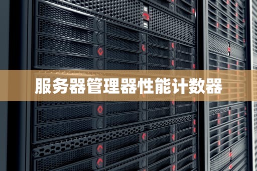 服务器管理器性能计数器