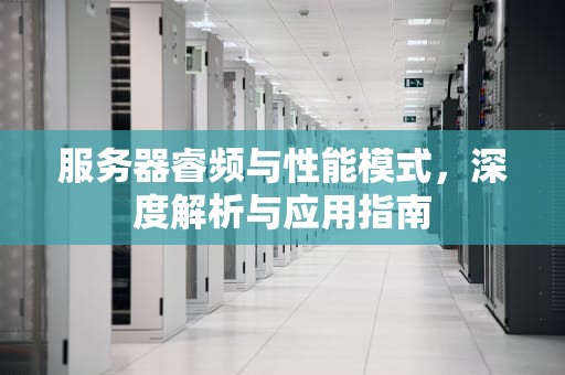 服务器睿频与性能模式，深度解析与应用指南