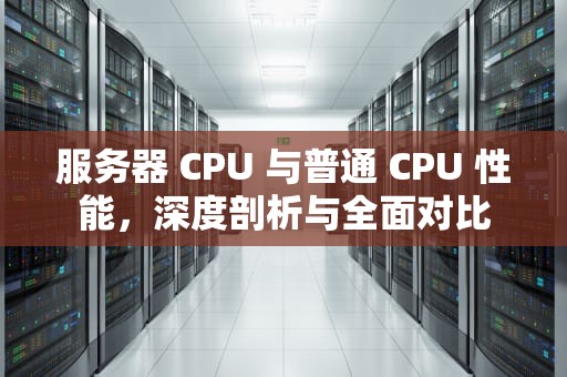 服务器 CPU 与普通 CPU 性能，深度剖析与全面对比