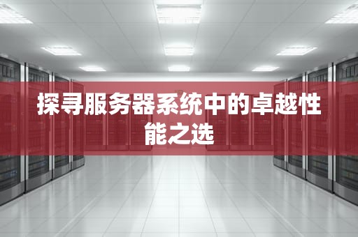 探寻服务器系统中的卓越性能之选
