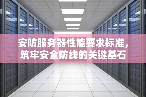 安防服务器性能要求标准，筑牢安全防线的关键基石