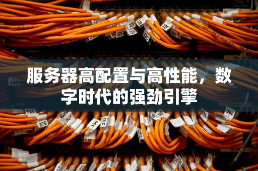服务器高配置与高性能，数字时代的强劲引擎