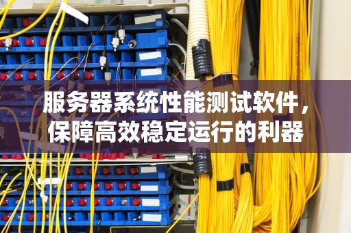 服务器系统性能测试软件，保障高效稳定运行的利器